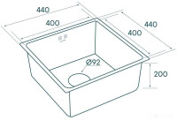 Кухонная мойка Paulmark Lassan PM304444-BS
