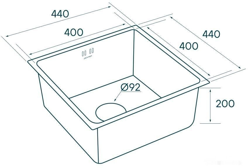 Кухонная мойка Paulmark Lassan PM304444-BS Кухонная мойка Paulmark Lassan PM304444-BS