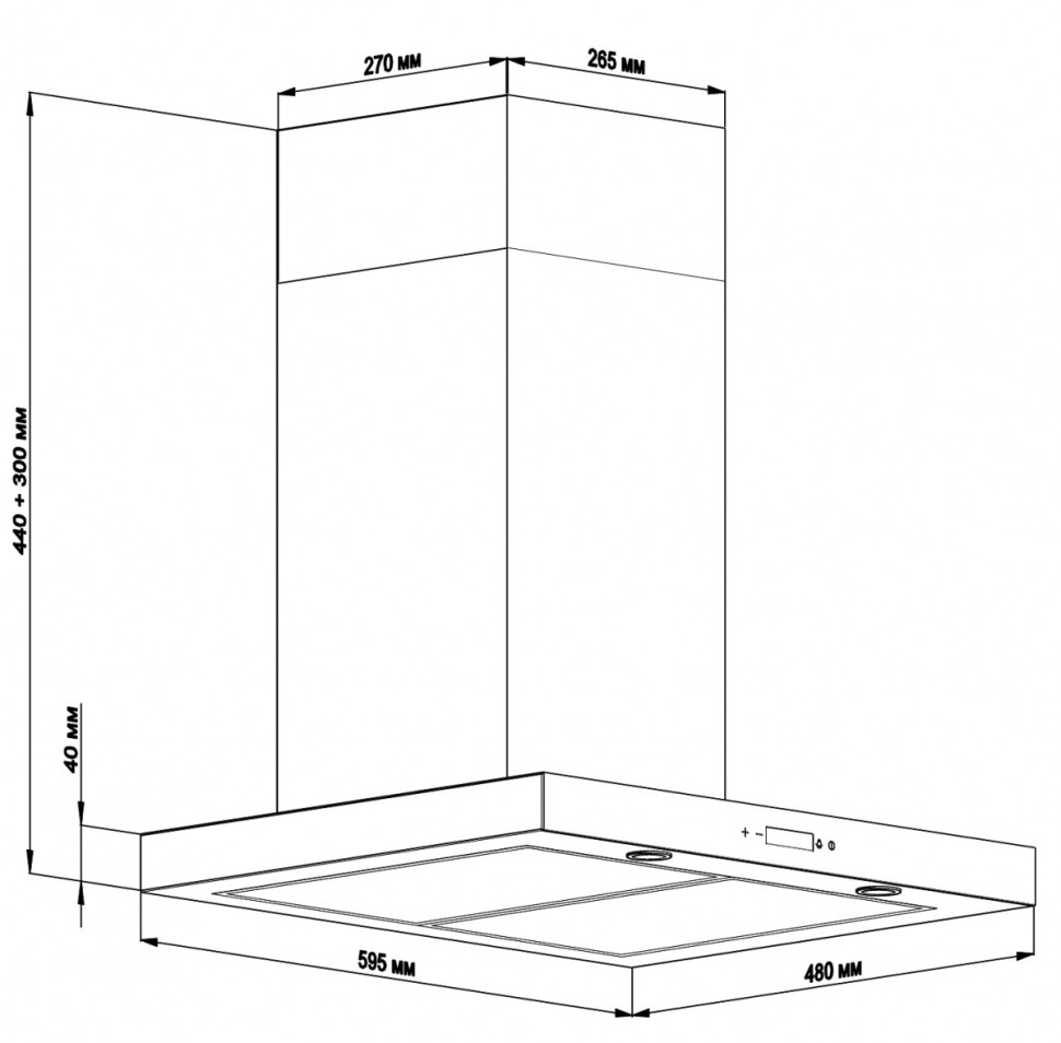 Вытяжка Backer CH60E-TGL200