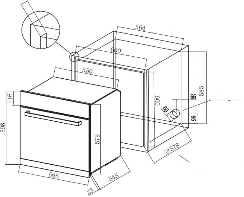 Духовой шкаф Zorg FIN611 (черный) Духовой шкаф Zorg FIN611 (черный)
