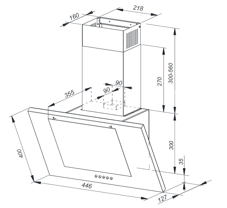 Вытяжка Weissgauff Nekkar WH