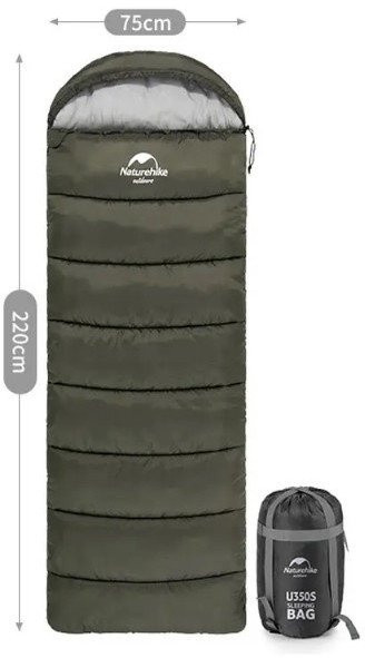 Спальный мешок Naturehike U150 NH20MSD07 6927595764398 (хаки 190 L) Спальный мешок Naturehike U150 NH20MSD07 6927595764398 (хаки 190 L)