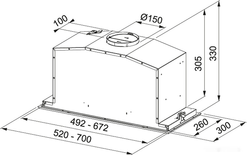 Вытяжка Franke Box Plus FBI 547 XS NP 305.0590.105 (нержавеющая сталь)