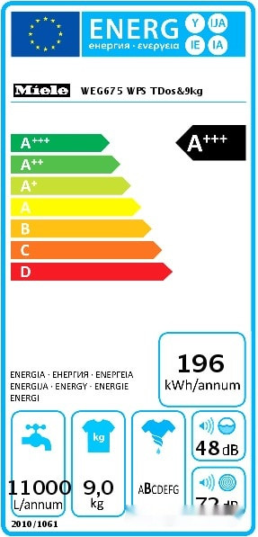 Стиральная машина Miele WEG675 WCS