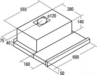 Вытяжка CATA TF 2003 GBK (02017200)