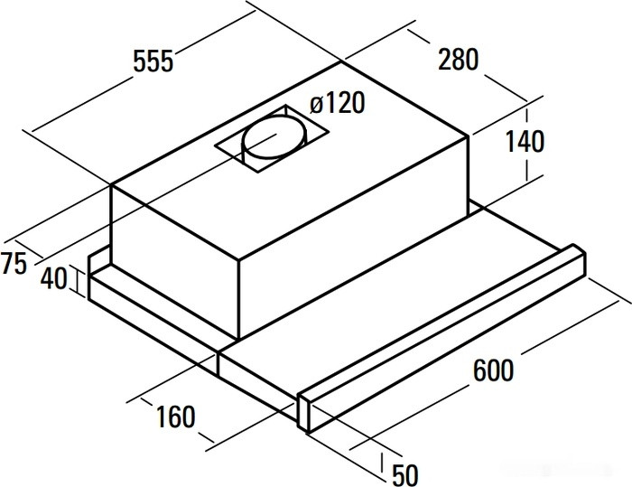 Вытяжка CATA TF 2003 GBK (02017200)