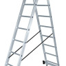 Лестница-стремянка Новая Высота NV 122 алюминиевая двухсекционная 2x9 ступеней