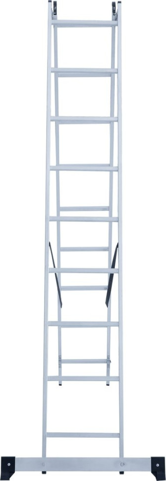 Лестница-стремянка Новая Высота NV 122 алюминиевая двухсекционная 2x9 ступеней