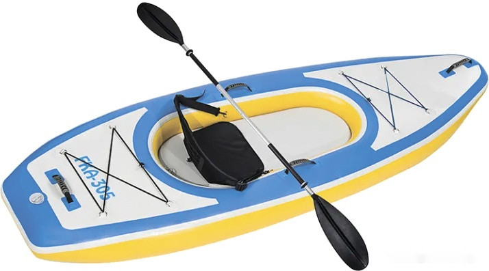 Надувная лодка GUETIO GT305KAY Inflatable Single Seat Fishing Kayak Надувная лодка GUETIO GT305KAY Inflatable Single Seat Fishing Kayak