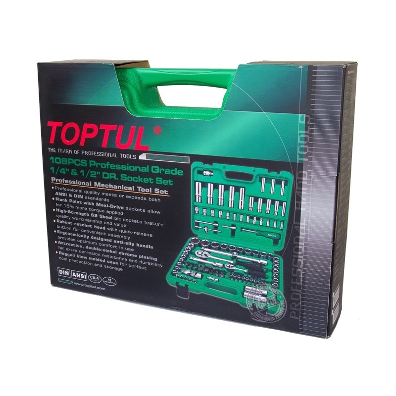 Универсальный набор Toptul GCAI108R 108 предметов Универсальный набор Toptul GCAI108R 108 предметов