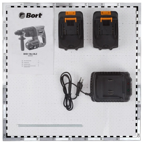 Перфоратор BORT BHD-18LI-BLZ Li-Ion 18 В (2.2 Дж)