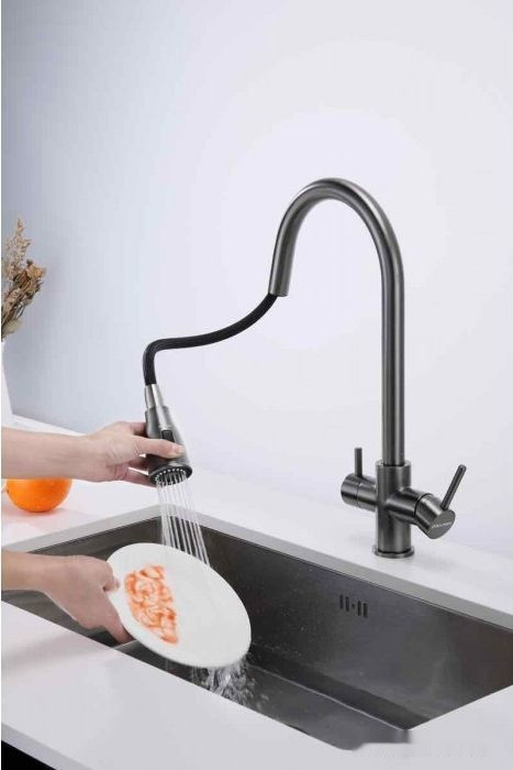 Смеситель Paulmark Lange La214212-GM (вороненая сталь) Смеситель Paulmark Lange La214212-GM (вороненая сталь)