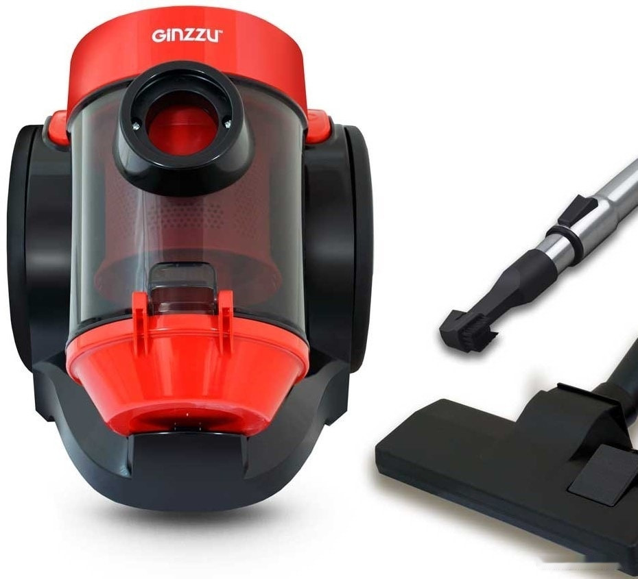 Пылесос Ginzzu VS428 (черный/красный) Пылесос Ginzzu VS428 (черный/красный)
