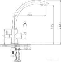 Смеситель Zorg ZR 314 YF-33 Black Metal