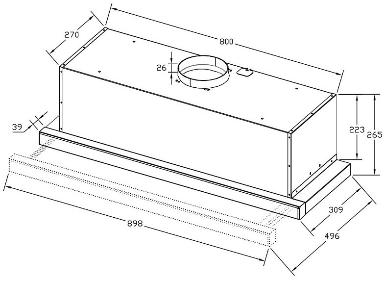 Вытяжка Korting KHP 9815 GW Вытяжка Korting KHP 9815 GW