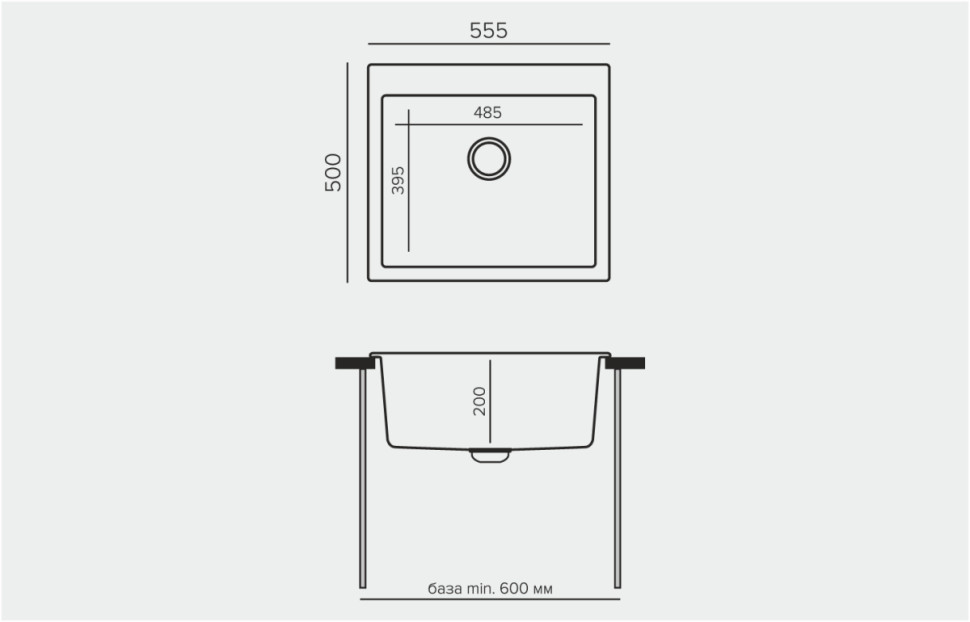 Кухонная мойка Tolero R-111 (платина) Кухонная мойка Tolero R-111 (платина)