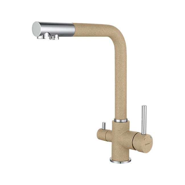 Смеситель GranFest Мрамор 3611 песочный