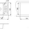 Кухонная мойка Granula 5803 (белый) Кухонная мойка Granula 5803 (белый)