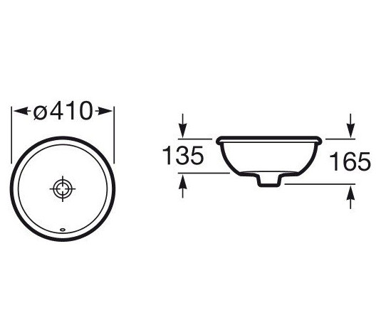 Умывальник Roca Foro 41x41 (A327884000) Умывальник Roca Foro 41x41 (A327884000)