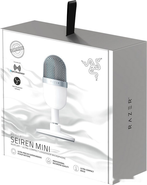 Микрофон RAZER Seiren Mini Mercury White Микрофон RAZER Seiren Mini Mercury White