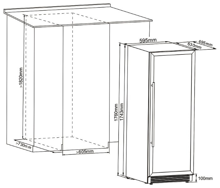 Винный шкаф Cellar Private CP165-2T Винный шкаф Cellar Private CP165-2T