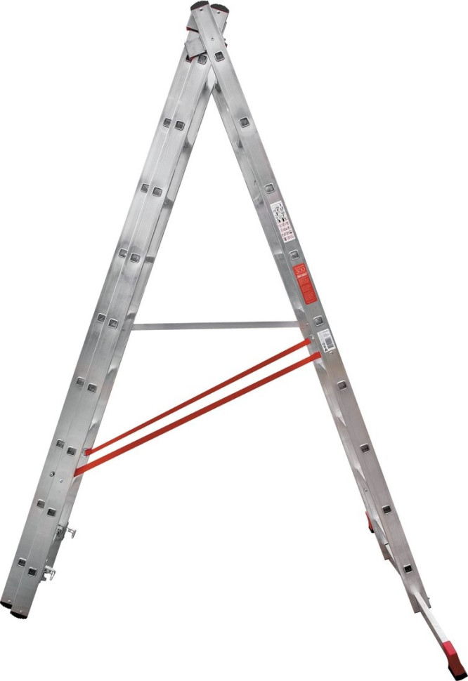 Лестница-стремянка Новая Высота NV 323 трёхсекционная профессиональная 3x9 ступеней