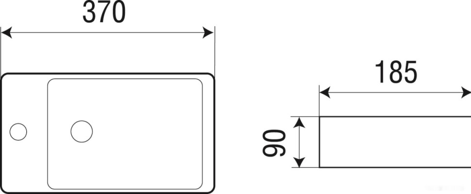 Умывальник Weltwasser Aisbach 5092L Умывальник Weltwasser Aisbach 5092L