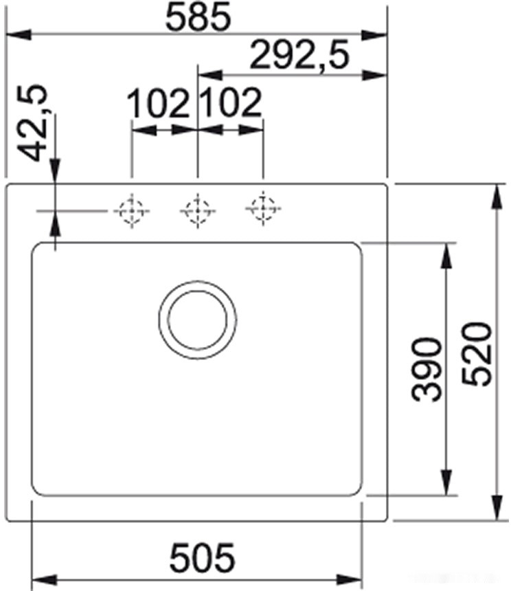 Кухонная мойка Franke MRG 610-58 (серый камень) Кухонная мойка Franke MRG 610-58 (серый камень)