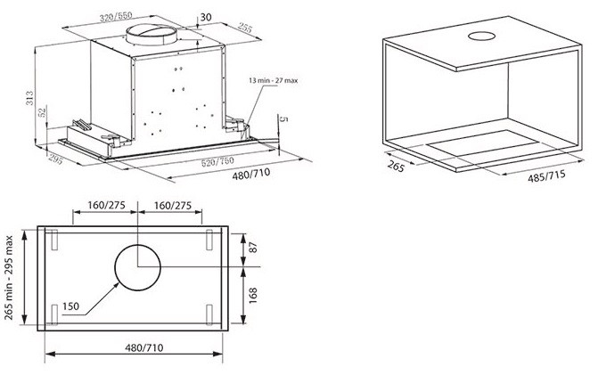 Вытяжка Krona Selina Glass 900 S white Вытяжка Krona Selina Glass 900 S white