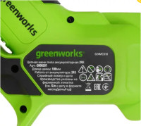 Электропила цепная Greenworks G24MCS10 / 2008207 (без АКБ и ЗУ)