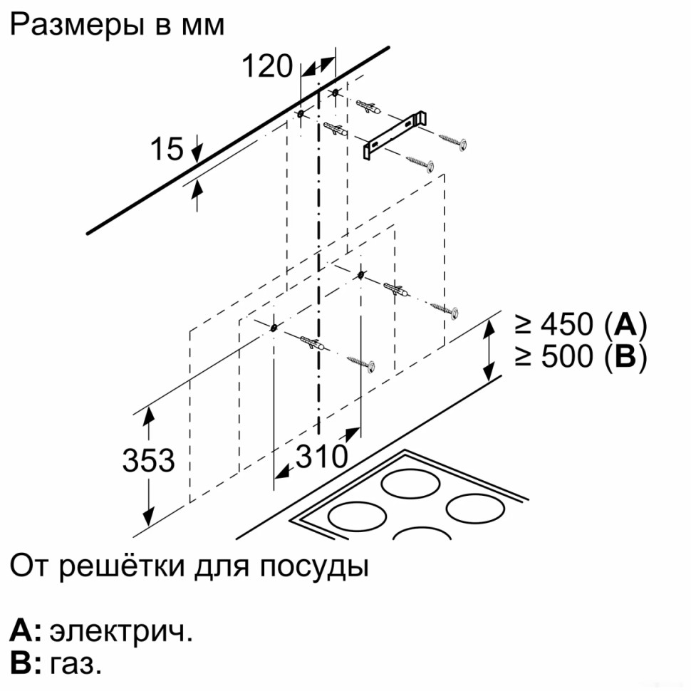 Вытяжка Bosch DWF97AK20R