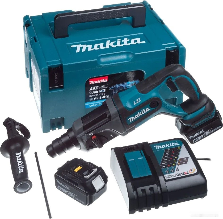 Перфоратор Makita DHR241RTJ (с 2-мя АКБ, кейс)