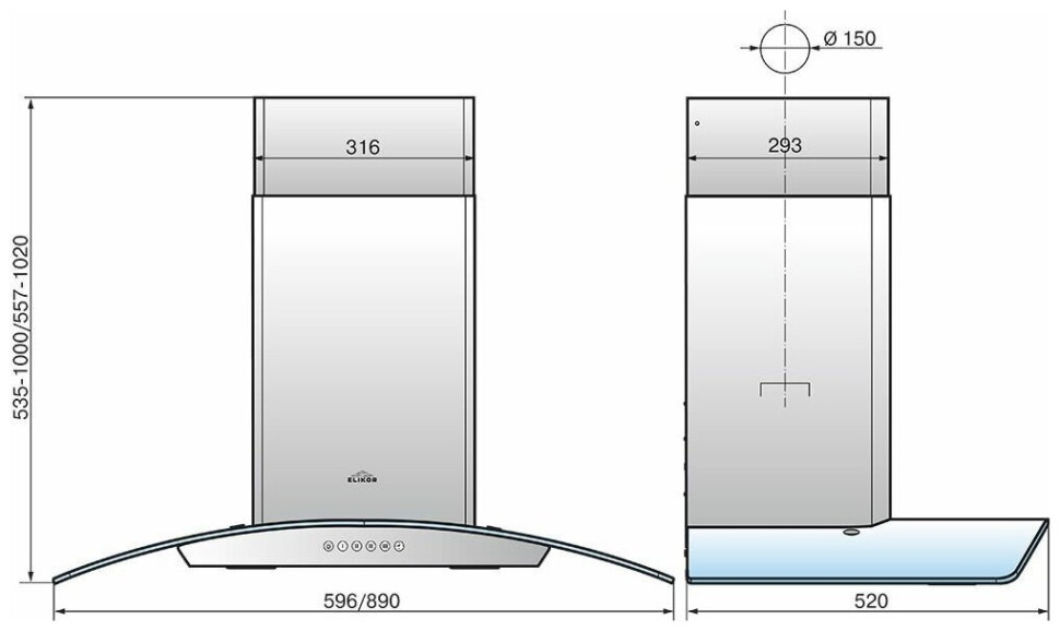 Вытяжка Elikor Аметист S4 90Н-700-Э4Д нерж/тонир. Вытяжка Elikor Аметист S4 90Н-700-Э4Д нерж/тонир.