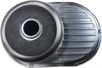 Кухонная мойка AKS Овальная 77x50 (матовый хром)