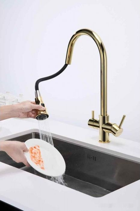 Смеситель Paulmark Lange La214212-G (золото) Смеситель Paulmark Lange La214212-G (золото)