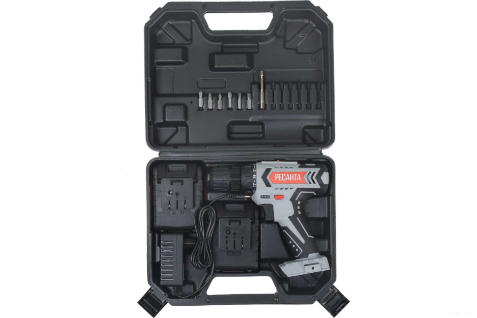 Дрель-шуруповерт Ресанта ДА-50Л2-18А (с 2-мя АКБ, кейс) Дрель-шуруповерт Ресанта ДА-50Л2-18А (с 2-мя АКБ, кейс)