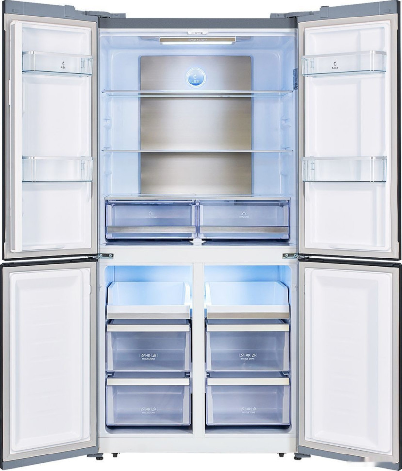 Четырёхдверный холодильник LEX LCD505GBGID