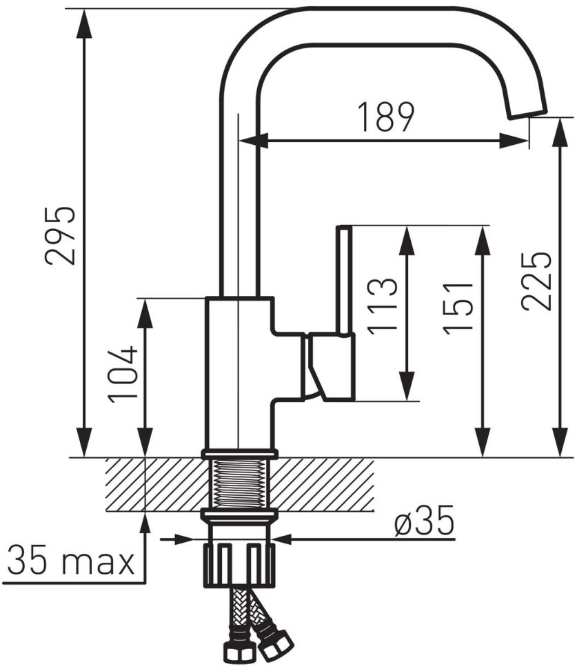 Смеситель Ferro Freya BFR41B (Black)