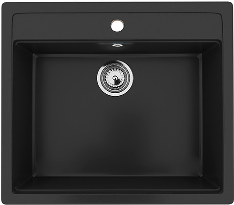 Кухонная мойка Ulgran U-104 344 (УЛЬТРА-ЧЕРНЫЙ)