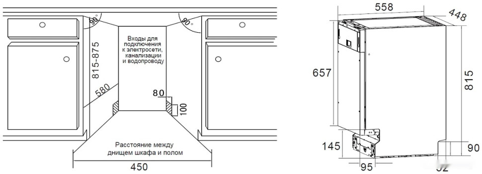 Посудомоечная машина ZUGEL ZDI453 Посудомоечная машина ZUGEL ZDI453