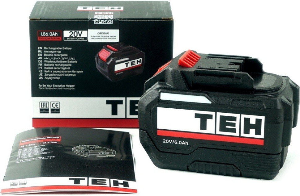 Аккумулятор для инструмента TEH LB6.0Ah 20V 10C (20В/6 Ah)