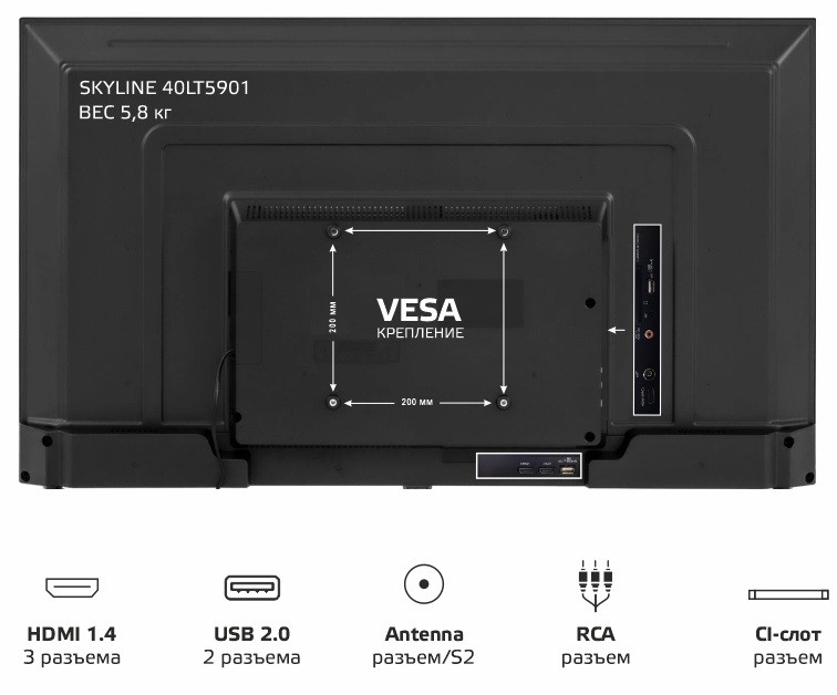 Телевизор SkyLine 40LT5901 Телевизор SkyLine 40LT5901