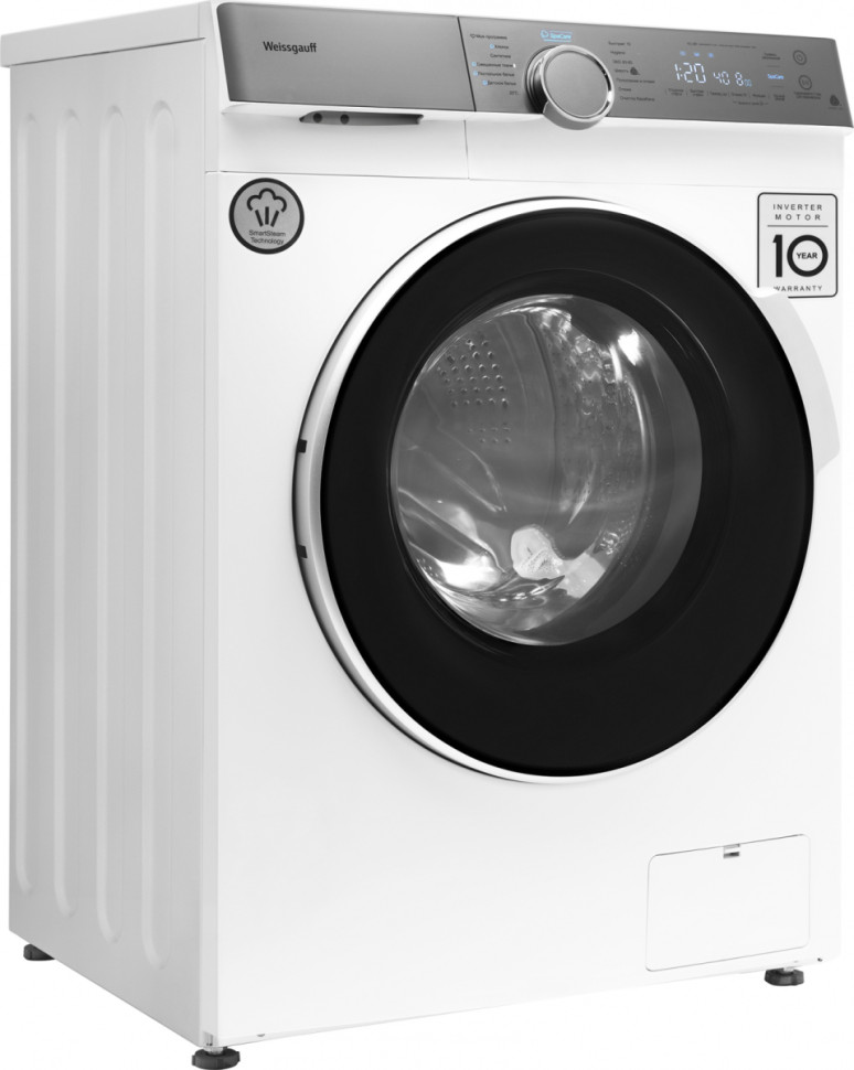 Стиральная машина Weissgauff WM 4947 DC Inverter Touch Steam Стиральная машина Weissgauff WM 4947 DC Inverter Touch Steam