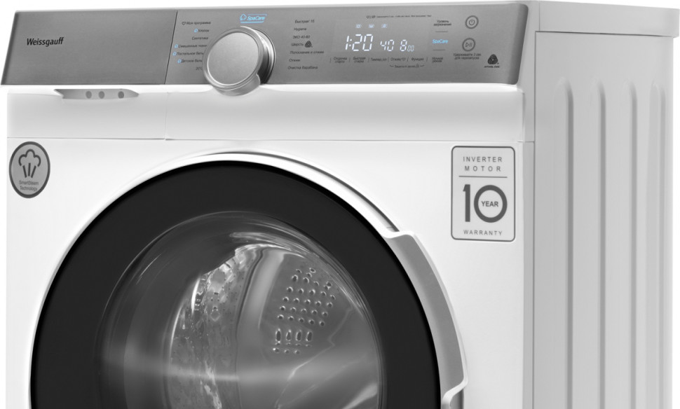 Стиральная машина Weissgauff WM 4947 DC Inverter Touch Steam Стиральная машина Weissgauff WM 4947 DC Inverter Touch Steam