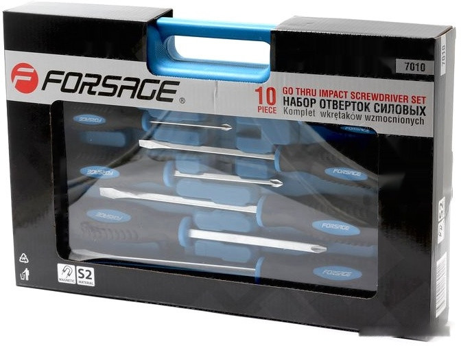 Набор отверток Forsage F-7010 (10 предметов) Набор отверток Forsage F-7010 (10 предметов)