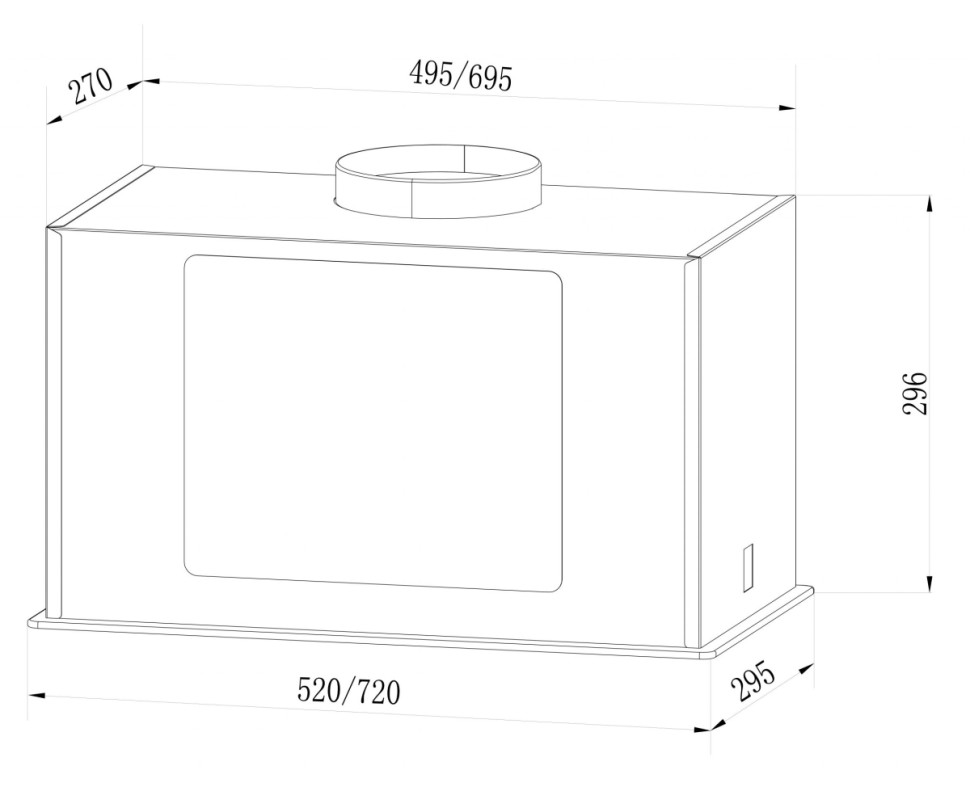 Вытяжка LEX GS Bloc GS 600 (черный)
