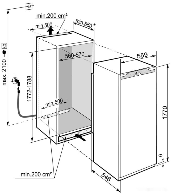 Однокамерный холодильник Liebherr IRBd 5180 Peak Однокамерный холодильник Liebherr IRBd 5180 Peak