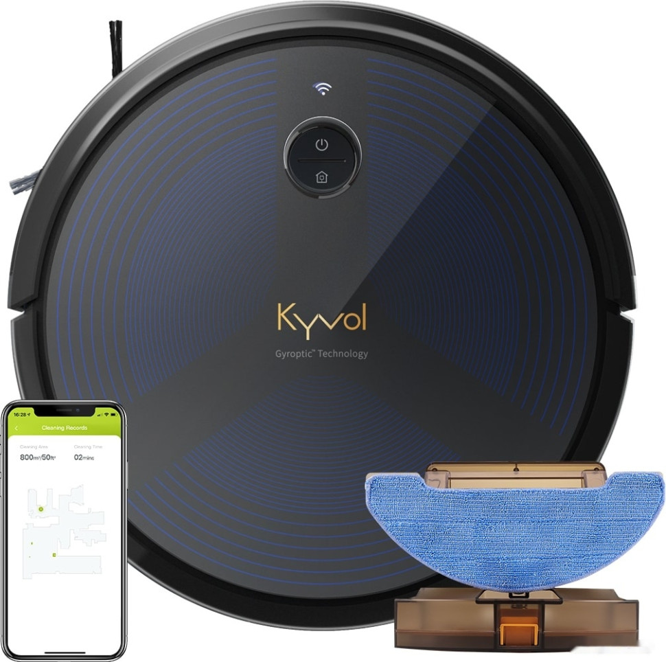 Робот-пылесос Kyvol Cybovac D6 (черный/темно-синий) Робот-пылесос Kyvol Cybovac D6 (черный/темно-синий)