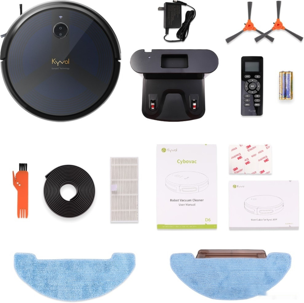 Робот-пылесос Kyvol Cybovac D6 (черный/темно-синий) Робот-пылесос Kyvol Cybovac D6 (черный/темно-синий)