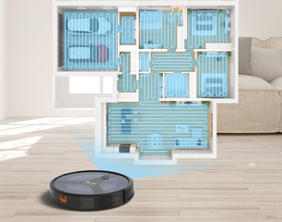 Робот-пылесос Kyvol Cybovac D6 (черный/темно-синий) Робот-пылесос Kyvol Cybovac D6 (черный/темно-синий)